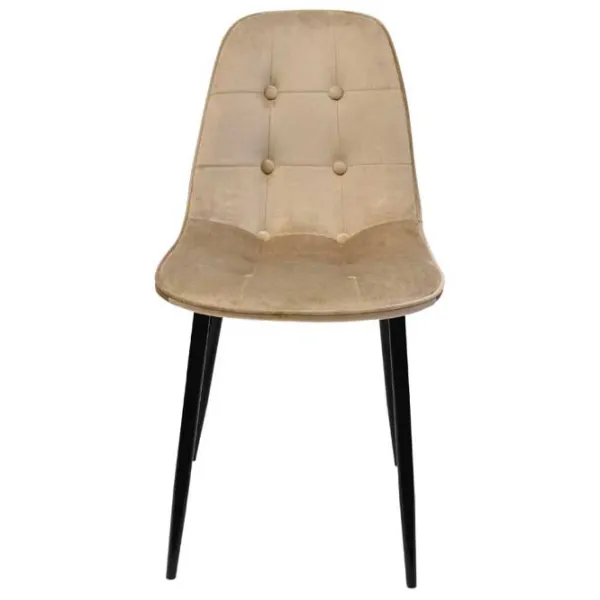 Scaun de bucătărie DecoPrim M-01-3 HLR-9 Catifea/ Cappucino Black photo 4