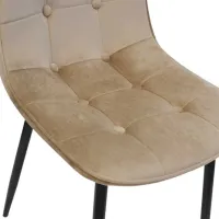 Scaun de bucătărie DecoPrim M-01-3 HLR-9 Catifea/ Cappucino Black photo 5