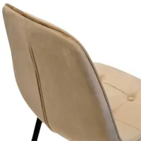 Scaun de bucătărie DecoPrim M-01-3 HLR-9 Catifea/ Cappucino Black photo 6