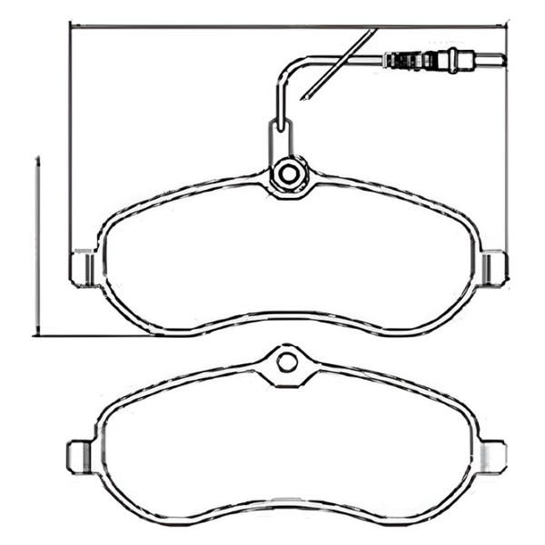 Тормозные колодки Aplus 71303AAP передние/ дисковые photo 2