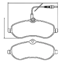 Тормозные колодки Aplus 71303AAP передние/ дисковые photo 2