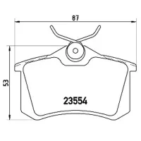 Plăcuțe de frână Aplus 71210AAP spate/ disk photo 2