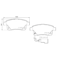 Plăcuțe de frână Aplus 71172BAP spate/ disk photo 2