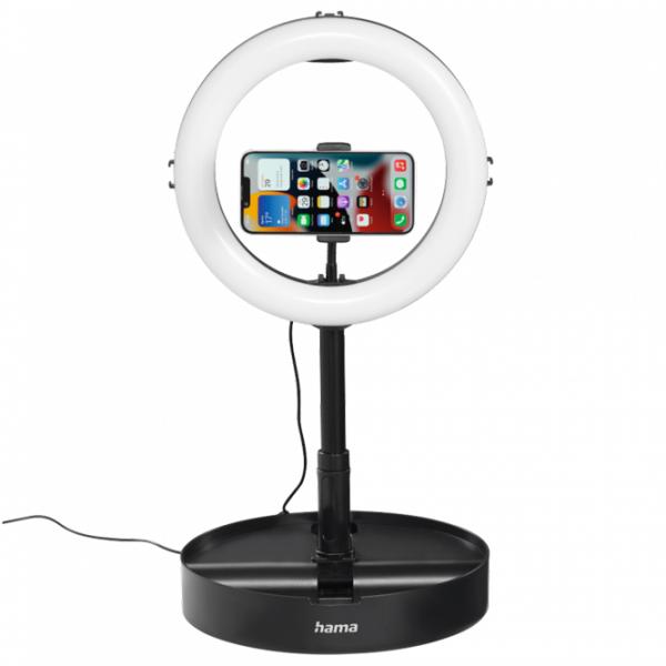 Штатив с круглой лампой Hama SpotLight Smart 102 II 259 мм Черный photo 2