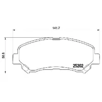 Тормозные колодки Aplus 71177BAAP передние/ дисковые photo 2
