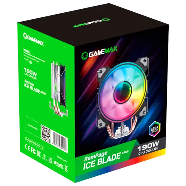 Кулер Gamemax Ice-Blade ARGB Гидравлический подшипник/ 1600 об/ мин photo 9
