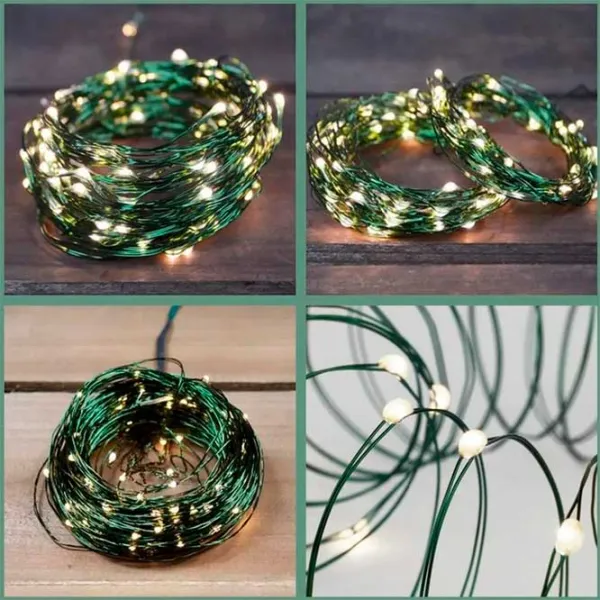 Luminițe decorative Global Christmas DS11700 Fir/ Alb photo 3