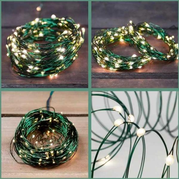 Luminițe decorative Global Christmas DS11700 Fir/ Alb photo 3