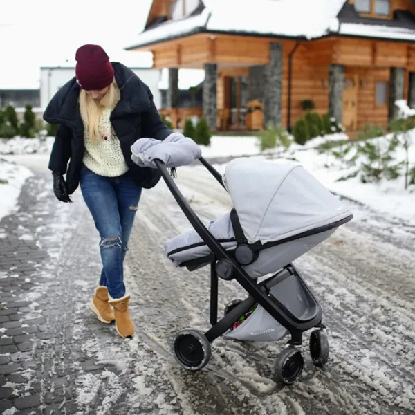 Mănuși pentru cărucior Zaffiro Mufa merino wool Poliester, Lână/ Gray photo 3 Mănuși pentru cărucior Zaffiro Mufa merino wool Poliester, Lână/ Gray photo 3
