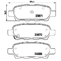 Тормозные колодки Aplus 71158BAAP задние/ дисковые photo 2