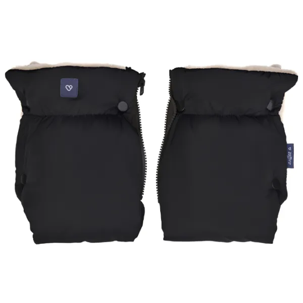 Mănuși pentru cărucior Zaffiro Merino wool Poliester, Lână/ Black photo 2
