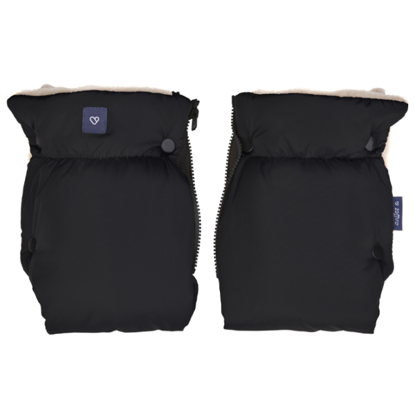 Mănuși pentru cărucior Zaffiro Merino wool Poliester, Lână/ Black photo 2