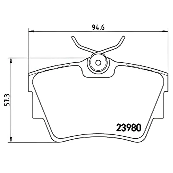 Plăcuțe de frână Aplus 71162BAAP spate/ disk photo 2 Plăcuțe de frână Aplus 71162BAAP spate/ disk photo 2
