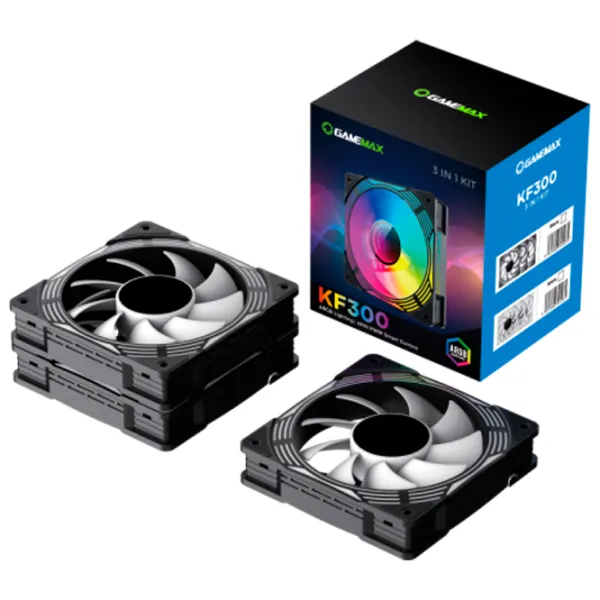 Вентилятор для корпуса Gamemax KF300 BK 3xARGB Fan Kit Гидравлический подшипник/ 1600 об/ мин photo 7