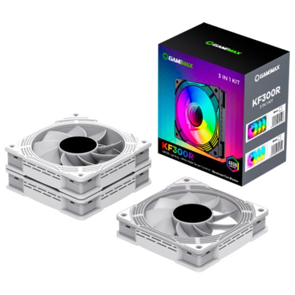 Ventilator de carcasă Gamemax KF300 WH 3xARGB Fan Kit Hydro Bearing/ 1600 rpm photo 5