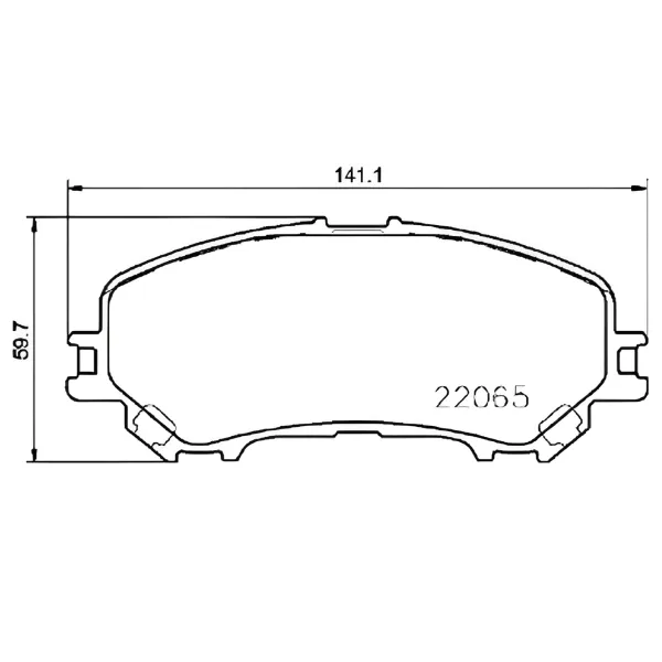 Plăcuțe de frână Aplus 71228AAP față/ disk photo 2 Plăcuțe de frână Aplus 71228AAP față/ disk photo 2
