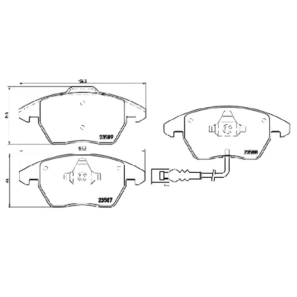 Тормозные колодки Aplus 71240BAAP передние/ дисковые photo 2 Тормозные колодки Aplus 71240BAAP передние/ дисковые photo 2