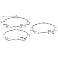 Тормозные колодки Aplus 71243BAAP передние/ дисковые photo 2