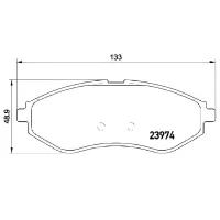 Тормозные колодки Aplus 71246BAAP передние/ дисковые photo 2