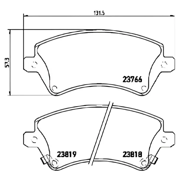 Тормозные колодки Aplus 71154BBAP передние/ дисковые photo 2 Тормозные колодки Aplus 71154BBAP передние/ дисковые photo 2