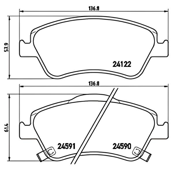 Тормозные колодки Aplus 71163BAAP передние/ дисковые photo 2 Тормозные колодки Aplus 71163BAAP передние/ дисковые photo 2