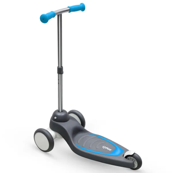 Trotinetă pentru copii cu trei roți Qplay Mika (9785-4) 50 kg/ Blue photo 2