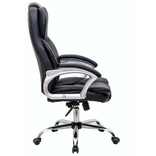 Fotoliu de birou Magnus CR 7025 ECO Piele/ Black photo 3
