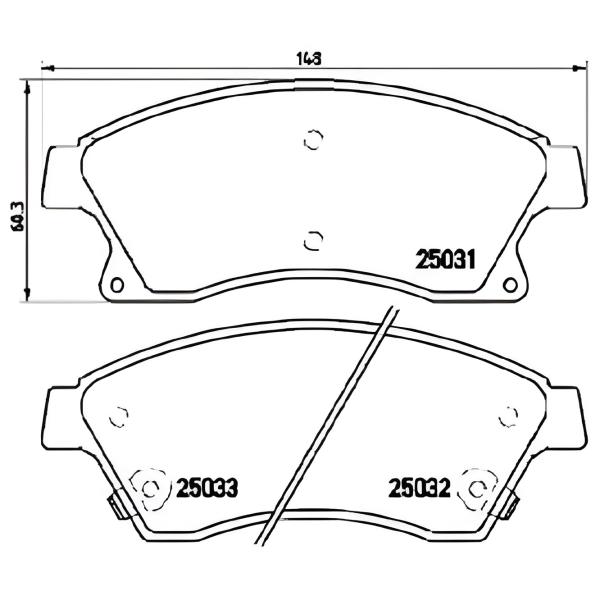 Plăcuțe de frână Aplus 71186BAAP față/ disk photo 2 Plăcuțe de frână Aplus 71186BAAP față/ disk photo 2