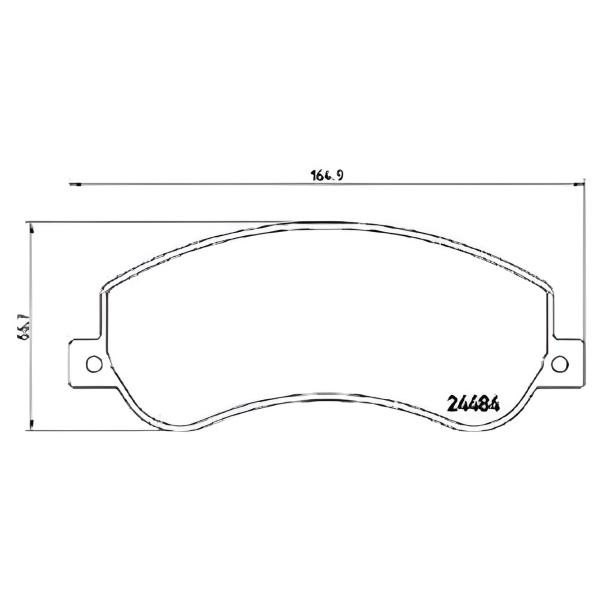 Тормозные колодки Aplus 71171AAP дисковые photo 2