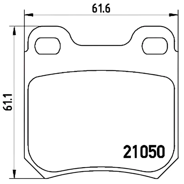Plăcuțe de frână Aplus 71283AAP spate/ disk photo 2