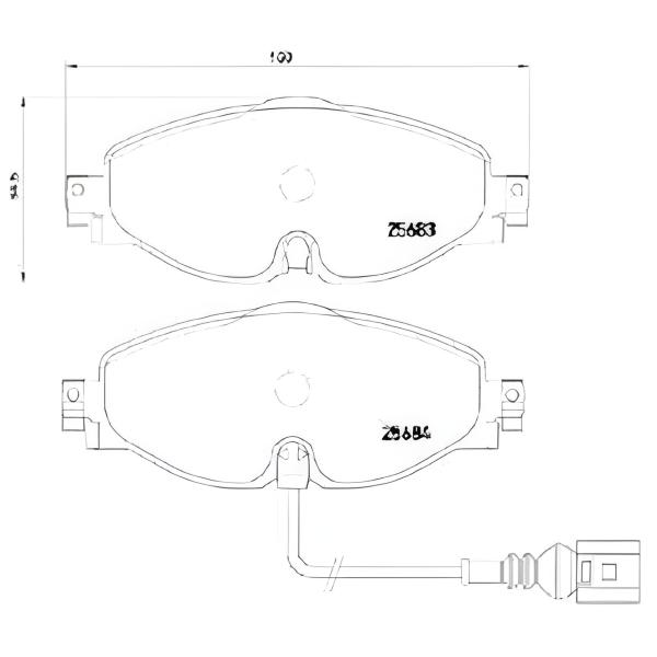 Тормозные колодки Aplus 71265BAAP передние/ дисковые photo 2 Тормозные колодки Aplus 71265BAAP передние/ дисковые photo 2