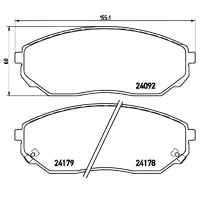 Тормозные колодки Aplus 71298AAP передние/ дисковые photo 2