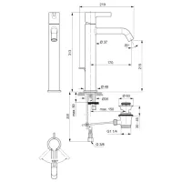 Смеситель для умывальника Ideal Standard Joy Magnetic BC781A5 однорычажный photo 3