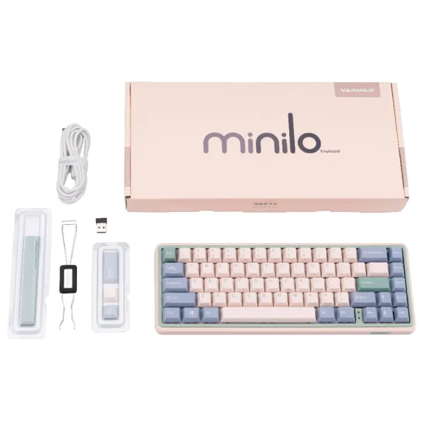 Tastatură Varmilo Minilo Fără fir/ Eucalyptus green photo 4