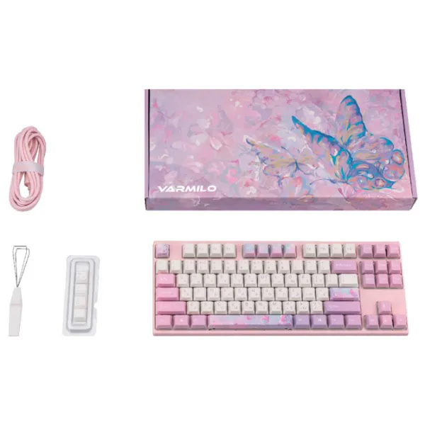 Tastatură Varmilo Dreams On Fără fir/ Pink photo 6