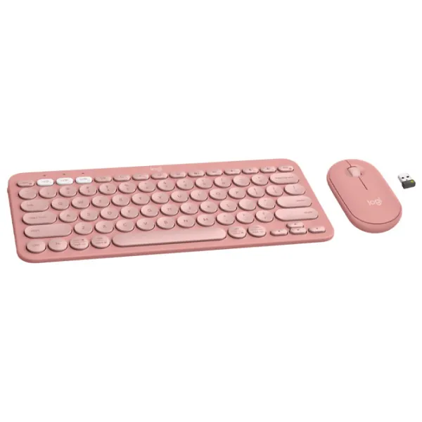 Клавиатура и Мышь Logitech Pebble 2 Combo Беспроводные/ Rose photo 3