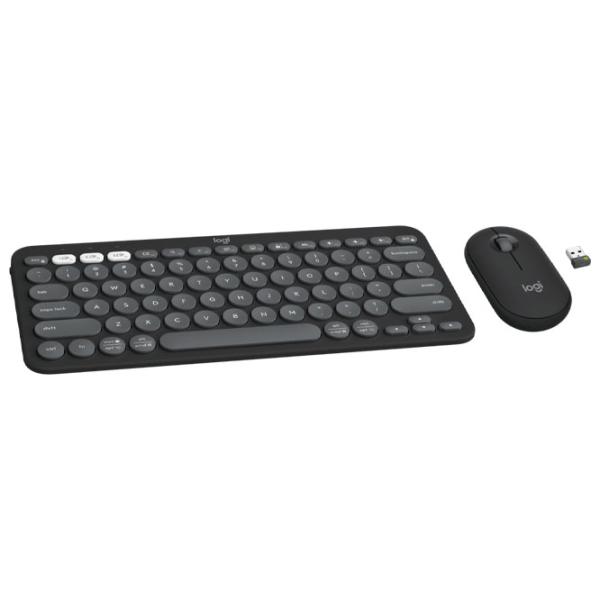 Клавиатура и Мышь Logitech Pebble 2 Combo for Mac Беспроводные/ Графитовый photo 2