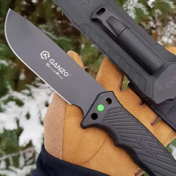 Нож Ganzo G8012V2-BK тактический/ 8CR13 photo 6