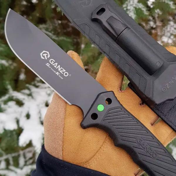 Нож Ganzo G8012V2-BK тактический/ 8CR13 photo 6