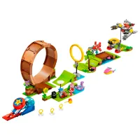 Constructor LEGO Green Hill Zone Loop Challenge Personaj de desene animate/ Multicolor photo 2
