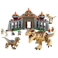 Constructor LEGO Visitor Center: T. rex & Raptor Attack Dinozaur/ Multicolor photo 2
