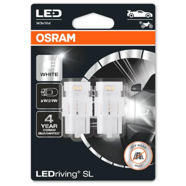 Lampă auto Osram 7505DWP LED/ W21W/ W3x16d/ 2 W/ 145 lm photo 2