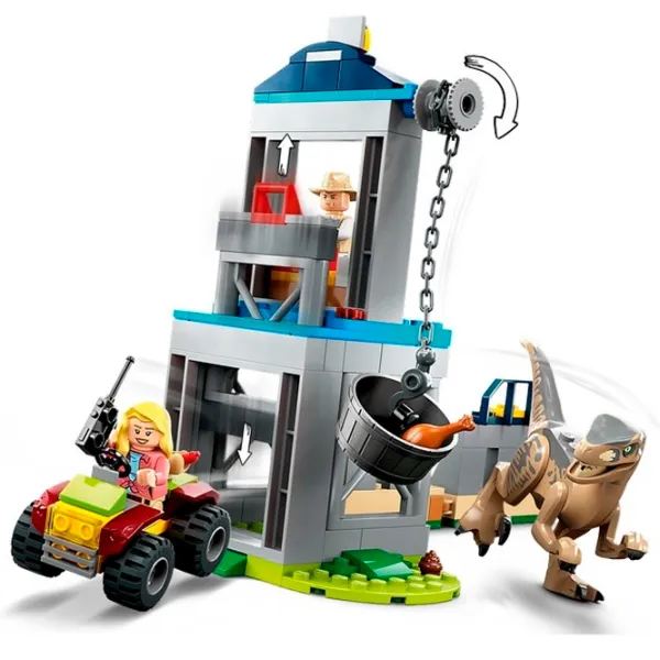 Constructor LEGO Velociraptor Escape Dinozaur/ Multicolor photo 4