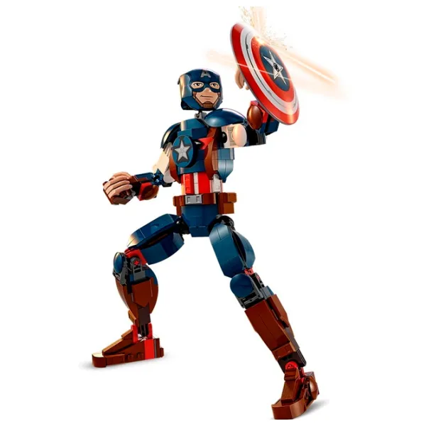Constructor LEGO Captain America Construction Figure Personaj de film/ Multicolor photo 3
