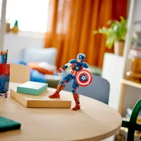 Constructor LEGO Captain America Construction Figure Personaj de film/ Multicolor photo 4