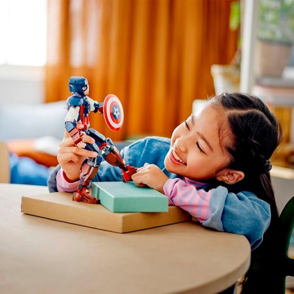 Constructor LEGO Captain America Construction Figure Personaj de film/ Multicolor photo 5