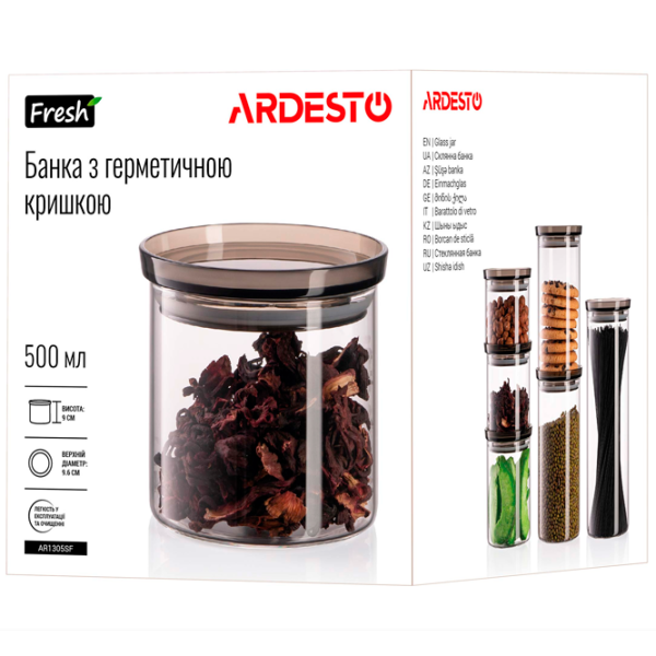Контейнер Ardesto AR1305SF 0.5 л/ Стекло/ Прозрачный photo 6