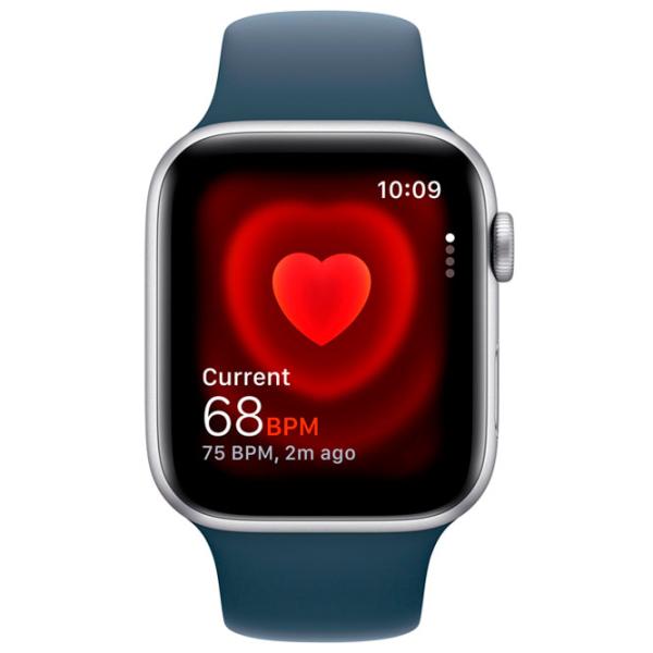 Умные часы Apple Watch SE 2023 1.57"/ 44 мм/ Серебристый - Storm Blue/ MREE3QI/ A photo 2