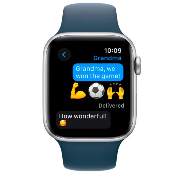 Умные часы Apple Watch SE 2023 1.57"/ 44 мм/ Серебристый - Storm Blue/ MREE3QI/ A photo 3