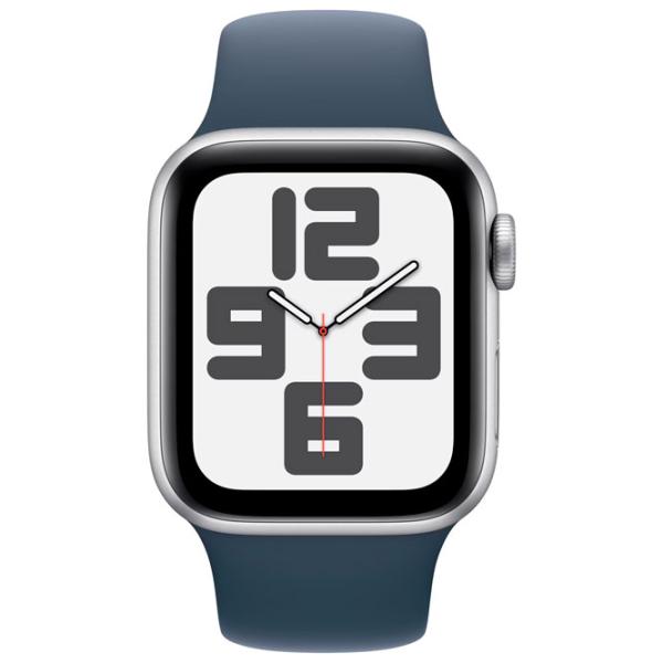 Умные часы Apple Watch SE 2023 1.57"/ 44 мм/ Серебристый - Storm Blue/ MREE3QI/ A photo 4